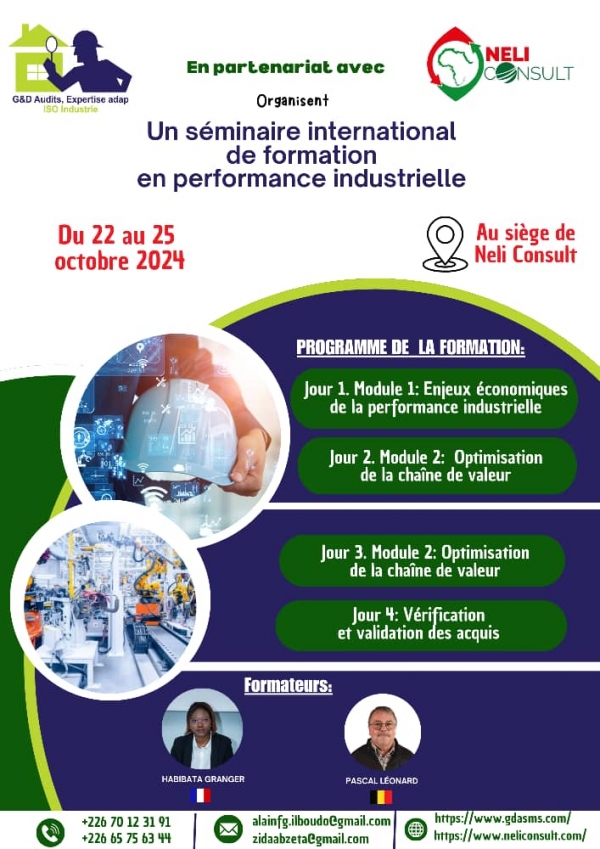 FORMATION EN PERFORMANCE INDUSTRIELLE