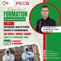 FORMATION EN RESPONSABLE QUALITE HYGIENE SECURITE ET ENVIRONNEMENT